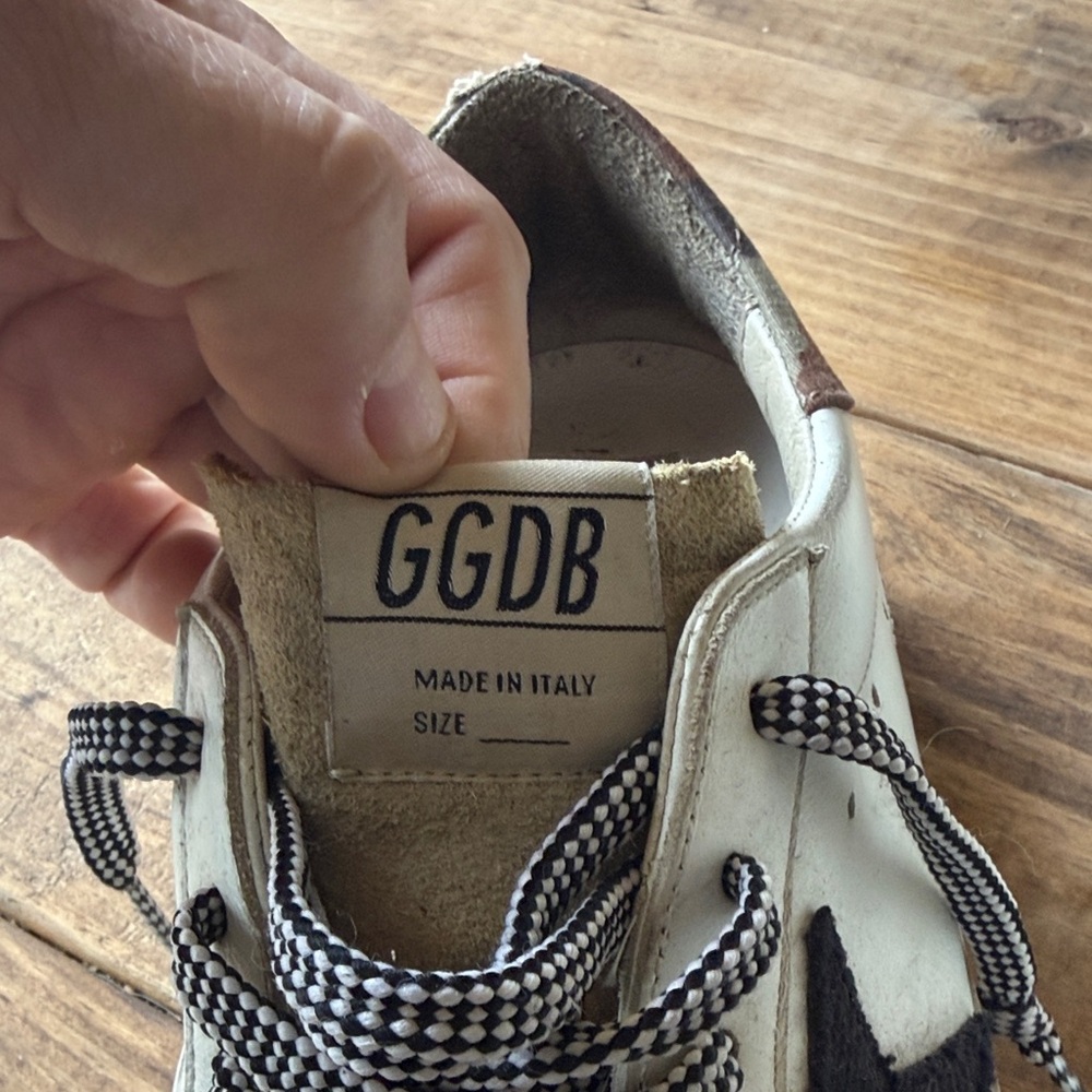 Golden Goose White and Black Men's Shoes - Picture 2 of 6